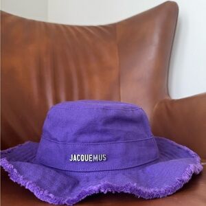 Jacquemus Purple Le Rafia ‘Le Bob Artichaut’ Bucket Hat
